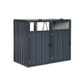 金属製収納庫 - 屋外での器具整理用 - スチール - 150 x 75 x 100